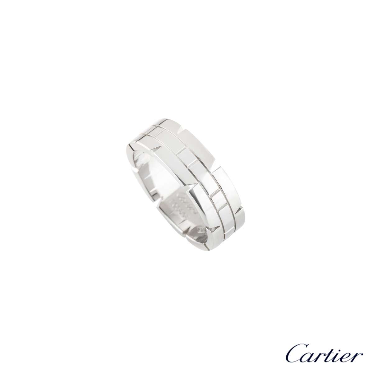 cartier white gold tank ring